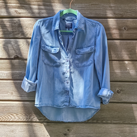 GUESS Denim Long Sleeve - Picture 2 of 2